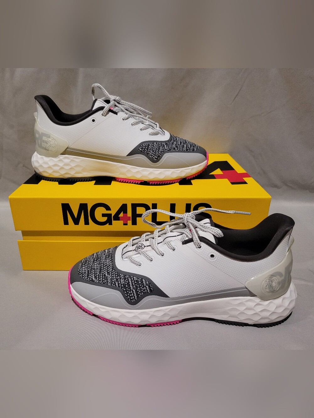 G/FORE MG4+ Stippled Mens Golf Shoes – Snow / Nimbus Size 8.5 NIB
